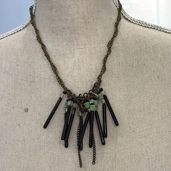 Spiked handmade one of a kind necklace - Picture 1 of 6